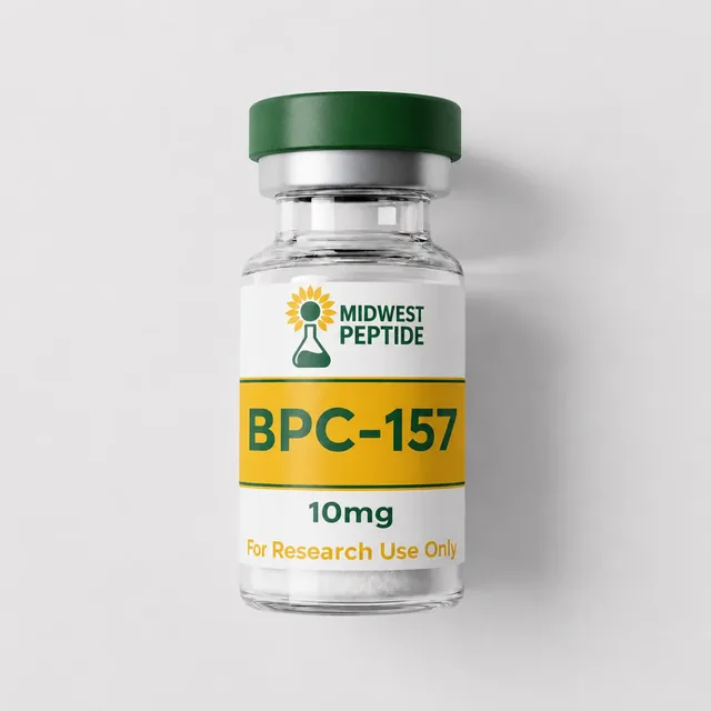 Midwest Peptide BPC-157 10mg research vial