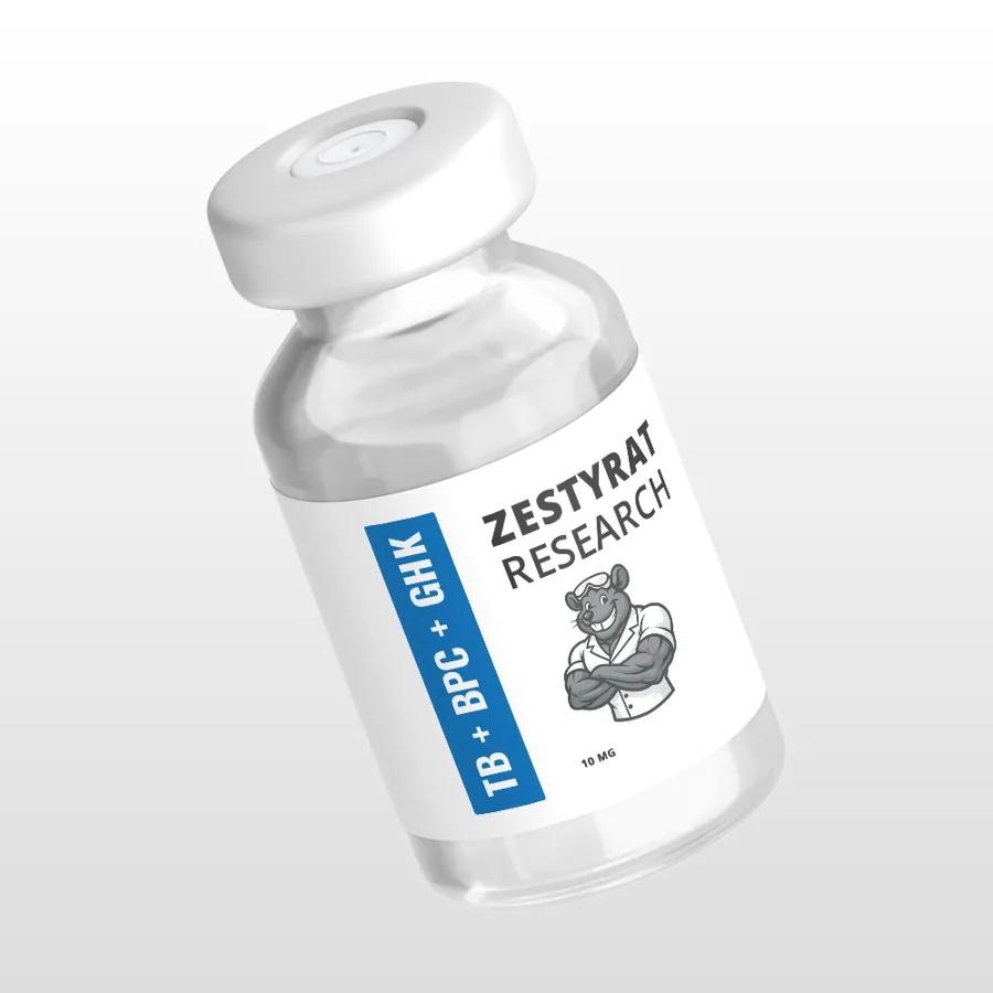 ZestyRat Research TB-500 + BPC-157 + GHK-Cu Blend, 70mg research vial